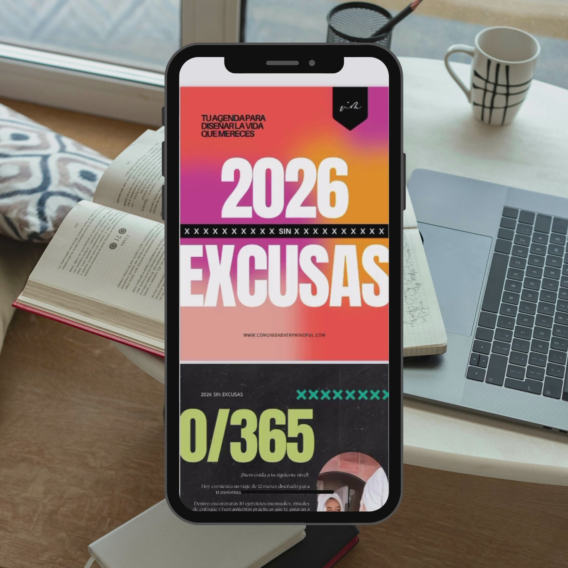 Agenda 2026 Sin Excusas - 121 Ejercicios Diarios para Desbloquear tu Potencial + 3 Recursos Extra